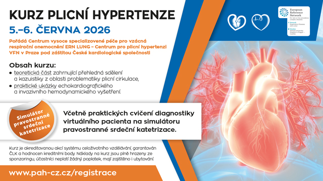 Pozvánka na kurz plicní hypertenze 5. – 6. června 2026